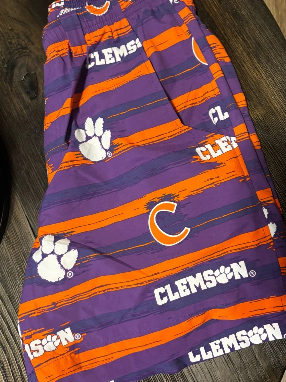 Columbia Purple & Orange Clemson Kids Athletic Shorts